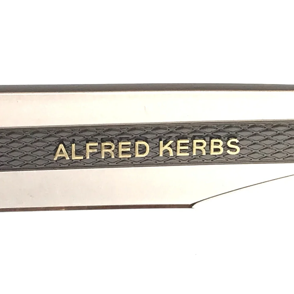 Alfred Kerbs Eyeglasses Frames CARI GY Clear Dark Gray Silver Square 55-17-141